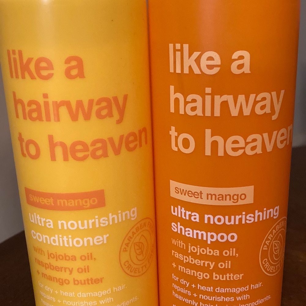B. Fresh Sweet Mango Shampoo and Conditioner Set - Orange and Yellow - Picture 2 of 5